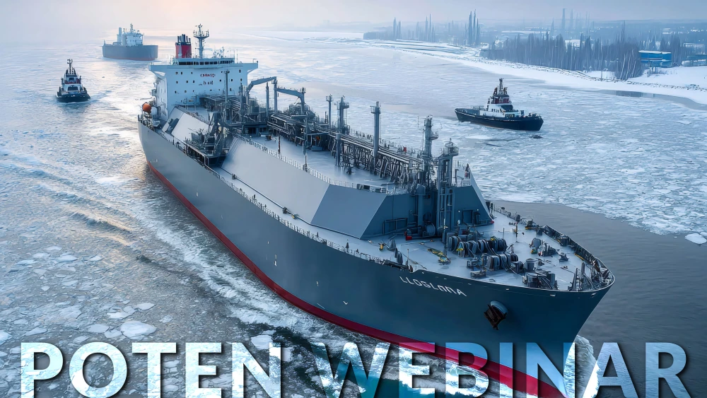 LNG Ship in Winter